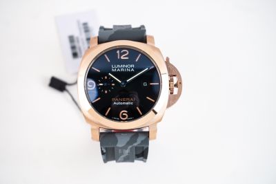 Panerai 316L Steel 45*13MM Automatic Movement Rubber Strap Men Watch